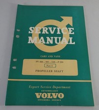 Officina Manuale Elica Shaft Volvo PV 444/445/544 / P 210 From 07/1961