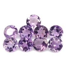 16.75 CT. Gemstone Unheated 9Pcs Purple Clr Change To Pink Amethyst Brazil Round