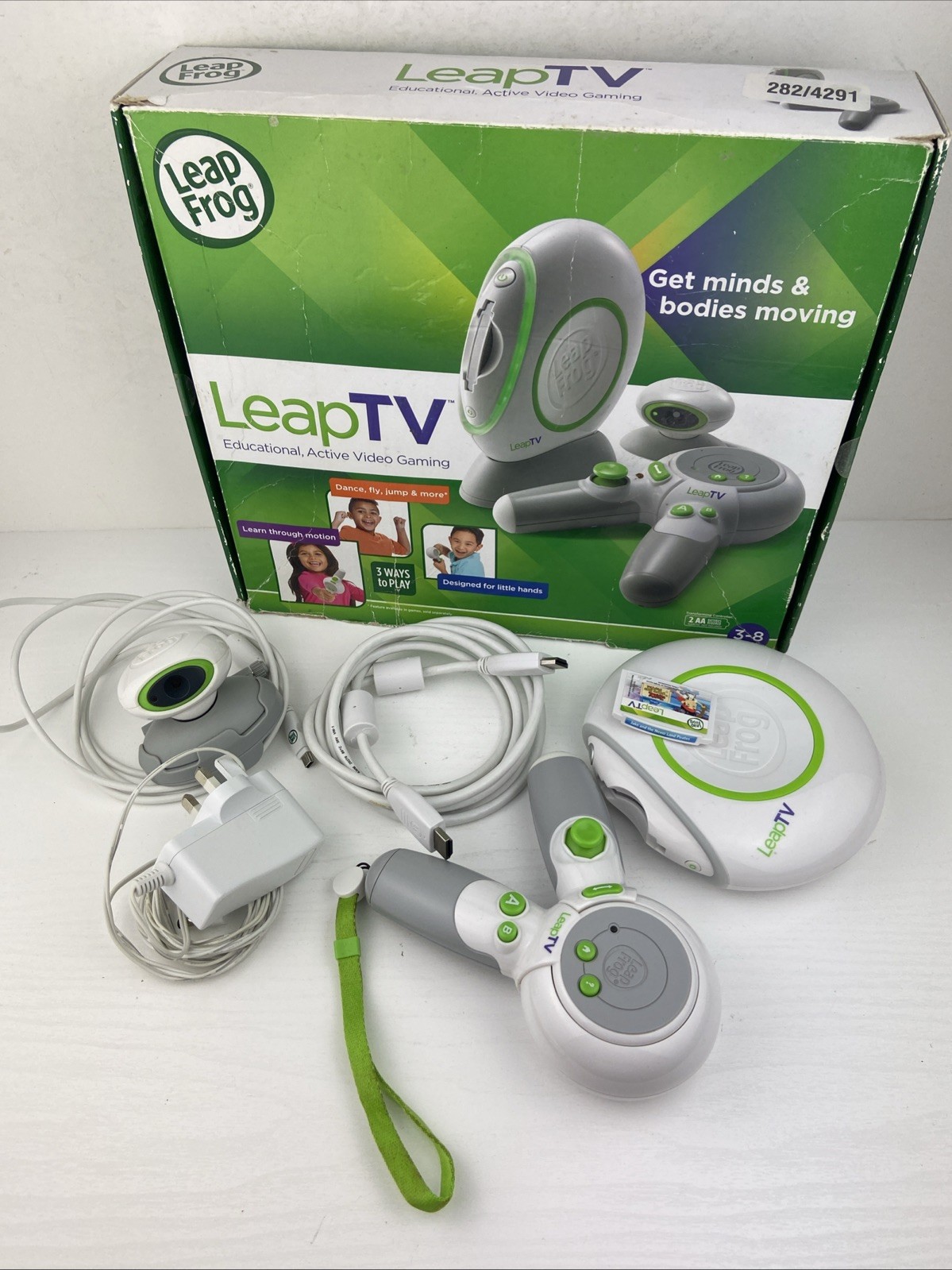 Leap Frog LeapTV Educational, Active Video Gaming Console, Age 3-8. Tested, VGC.