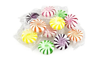 Assorted Fruit Starlight Hard Candy - Individually Wrapped, Fruity Holiday Treat