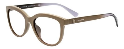 Coach Designer Lesebrille Taupe Bräunung Brown Katzenauge HC8285-5589-56mm Kamm