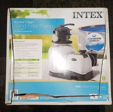 Intex 26647EG 2800 GPH Above Ground Pool Sand Filter Pump with Automatic Timer