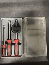 Snap-on 3pc Soft Grip New Red Magnetic Pickup Tool Mirror Set Ptm30