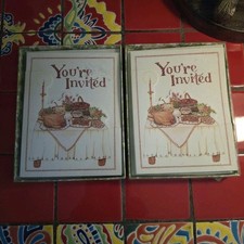 Susan Branch "You're Invited" Party Invites & Envelopes 2 Bxes Of 8 NW 1996 Vntg