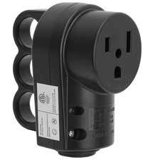 Nema 6-50R 50Amp 250V Female Welder Receptacle, 50A 3-Prong Black