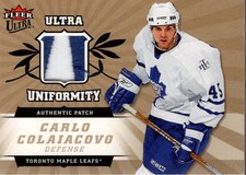 2006-07 Ultra Uniformity Patches #UPCC Carlo Colaiacovo Jersey /25 - HKY