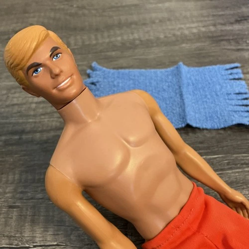 Vintage 1088 Sun Set Malibu Ken Doll w Original Swim Trunks & Towel - MINTY