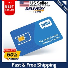 Tello Mobile Bring Your Own Phone Kit, 3 in 1 GSM SIM Card Kit 4GLTE/5G Coverage