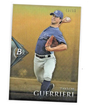 2014 BOWMAN PLATINUM  GOLD REFRACTOR SP #/50 SET BREAK TAYLOR GUERRIERI