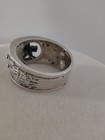 Vintage Sterling Silver Starfish Ring 925 Textured Wide Band Size 7 Nautical — photo 7