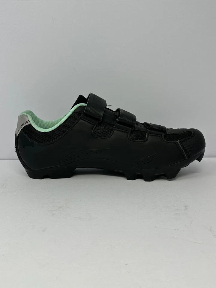 ZAPATOS DE CICLISMO TOMIMASO MUJER Talla 10.5 Tera 100 Negro Verde azulado W5 Foto 4 de 4