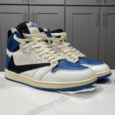 Jordan 1 Retro x Fragment Design x Travis Scott High Blue for Sale