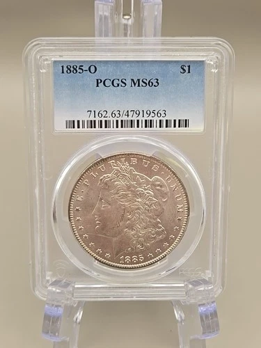 1885-O Morgan Silver Dollar $1 - PCGS MS63