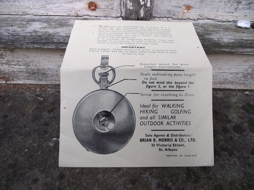 Podómetro de kilometraje Suprex alemán vintage con instrucciones y caja original - Imagen 14 de 14