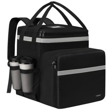 Food Delivery Backpack with 7 Cup Holders, XX-Large Expandable Delivery Bag f...