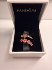 PANDORA Rose Gold Pink Floral Flowers Ring Size 6 ( size adjustable ) — photo 3