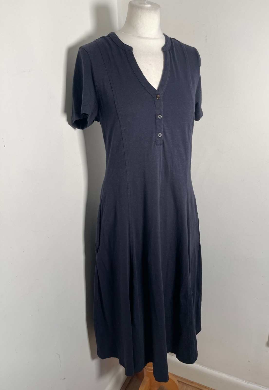 BNWT Roman navy tshirt Dress Size 12 NEW A line cotton summer classic modern