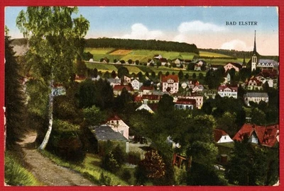 Vogtland Bad Elster 1927 Blick auf Bad Elster Verlag Brück & Sohn Meißen AK - Bild 1 von 2