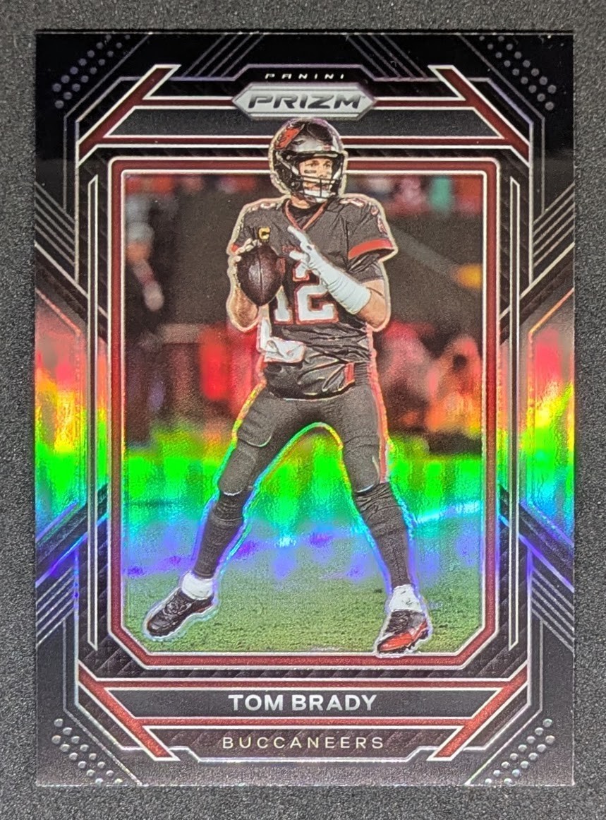 2022 Panini Chronicles Prizm Black Tom Brady Silver Prizm #PB-2