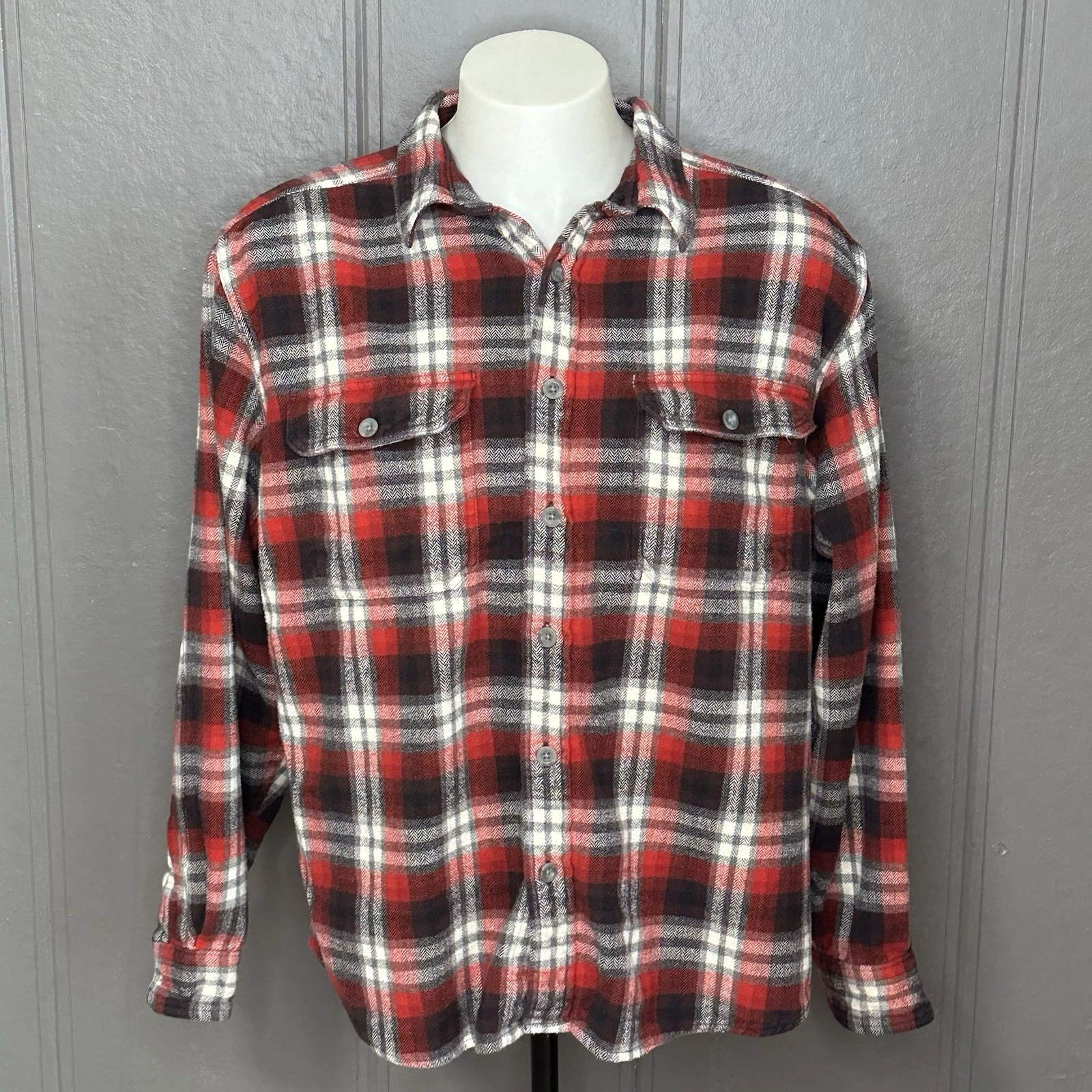 Woolrich Red Plaid Flannel Shirt