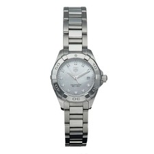Tag Heuer WAY1413 Aquaracer 28 mm Steel MOP Diamond Dial Quartz Women's Watch