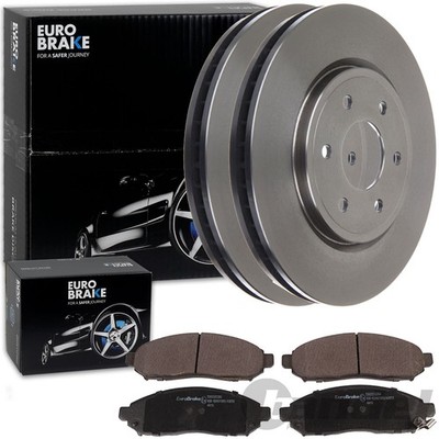 Euro BREMSSCHEIBEN + BELÄGE VORNE passend für NISSAN PATHFINDER R51 NP300 NAVARA