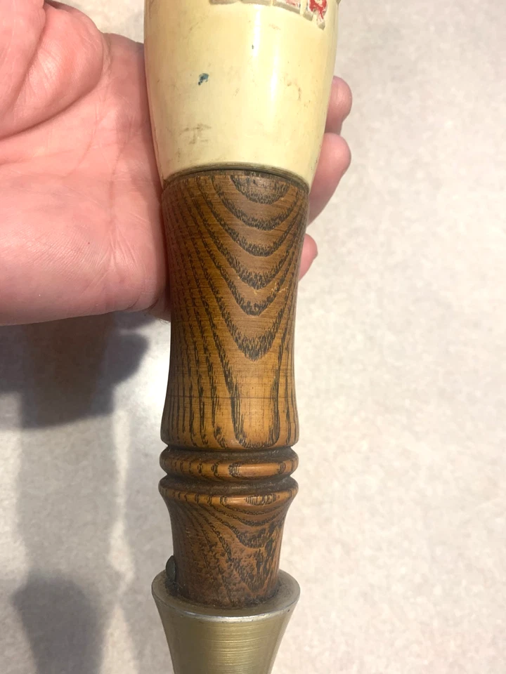 Vintage SCHMIDT'S BEER Wood Tap Handle Collectible 12" - Image 3 of 4