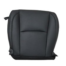Driver Side Bottom Microfiber Leather Replacement Seat Cover Compatible Black