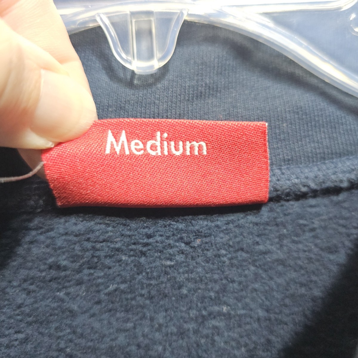 SUPREME LEOPARD ¼ ZIP SWEATSHIRT FW18 2018 Blue Black Classic LOGO