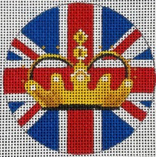Needlepoint Handpainted Colors of Praise British 3" IN364