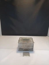THINGS REMEMBERED WIRE MESH 3 CANDLE BASKET /JEWELRY BOX