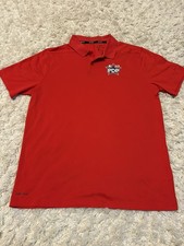 Nike Golf Polo Shirt Mens Large Res Standard Fit Dri-Fit Short Sleeve Logo