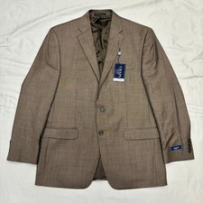 Chaps Blazer Mens 42R Tan 100 Wool Suit Separates Jacket Sport Coat NWT