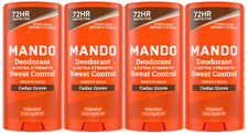 MANDO 72HR Extra Strength Sweat Control Antiperspirant Deodorant Cedar Grove-4Pk