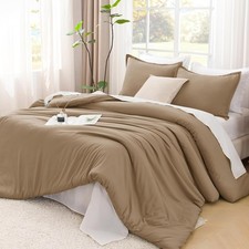 Litanika Comforters Taupe Super King Plus 128"x120" , 18 -