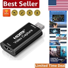 Compact 4K Video Capture Card - Perfect for Gamers, teachers, and Streamers