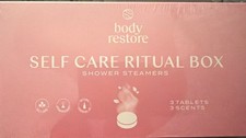 BODY RESTORE SHOWER STEAMERS Scents: Eucalyptus Lavender Citrus -2.65 oz - 1 box