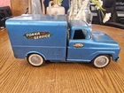VINTAGE 1960's TONKA SERVICE TRUCK DARK METALLIC BLUE STEEL TOY
