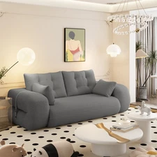 Human Dog Bed Lazy Sofa Foldable Sofa Bed Teddy Fabric Foam-Filled Sofa Bed