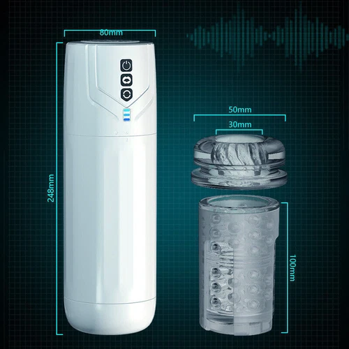 Handsfree Male Masturbaters Automatic Rotation Telescopic Strokers Cup Lubricant - Picture 20 of 25