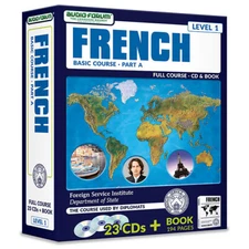 FSI: Basic French Part A (23 CDs/Book) by Foreign Service Institute 