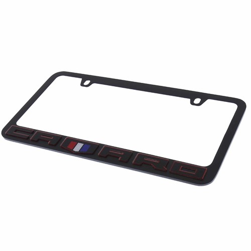 Chevrolet Camaro Shield License Plate Frame (Black) - Picture 3 of 4