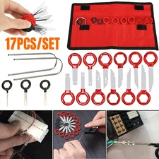 17x Wire Terminal Removal Connector Pin Kit Extractor Car Audio Disassembly Tool