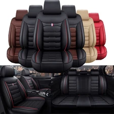 For Honda Accord Civic City CRV HRV Faux Leather Car Seat Cover 5-Seats Full Set