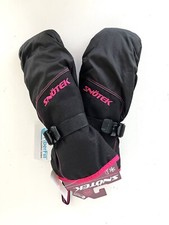 SNOTEK Pink/Black Warm INSULATED WINTER MITTENS Ski Hike Gloves Women's M New 