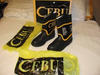 Cebu Black Leather Work Safety Boots. 9.5 Slip Oil Resistant . Non Steel Toe Cebu Black Leather Work Safety Boots. 9.5 Slip Oil Resistant . Non Steel Toe