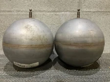 CLARK RELIANCE STAINLESS STEEL ROUND FLOAT BALL  8” L 6” W 678 LOT OF 2
