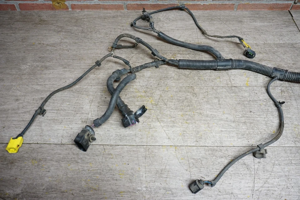 Volkswagen Touareg 2005 7L faro delantero izquierdo conductor cableado arnés OEM Foto 2 de 4