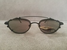 Jean Paul Gaultier JPG Vintage Clip On Eyeglasses Sunglasses 57-0006 Black 45-19