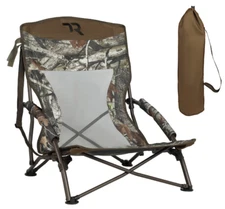 Low Camping Chair, Lightweight Heavy Duty Low Lawn Chair with Bag for Camping
